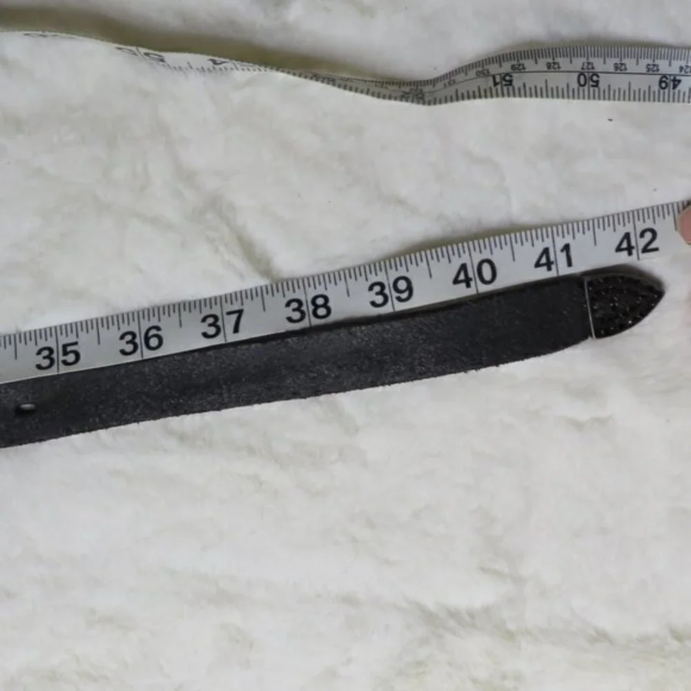 RICCARDO FORCONI‎ black embelished belt